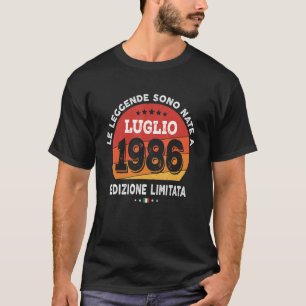 Legends Born In July 1986 36th Birthday 36 Years O T-Shirt