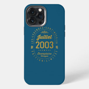 Legends Born In July 2003 19th Birthday 19 Years iPhone 13 Pro Max Case