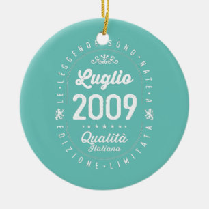 Legends Born In July 2009 13th Birthday 13 Years Ceramic Ornament