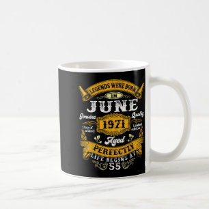Legends born in june 1971 vintage 55th birthday me coffee mug