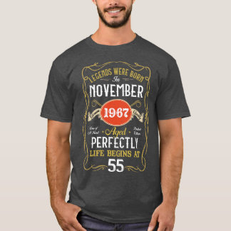 Legends Born In November 1967 55th Birthday 55 Yea T-Shirt