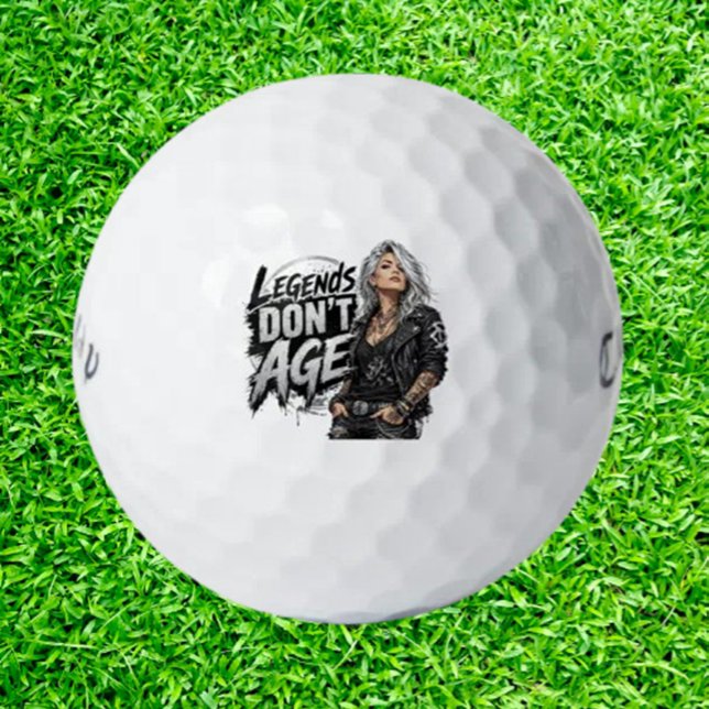  Legends Don’t Age, Edgy Golf Balls (Play legendary. Upgrade your game now.)
