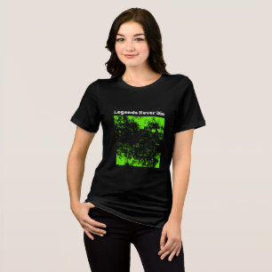 Legends Never Die – Bold Grunge Streetwear Design Tri-Blend Shirt