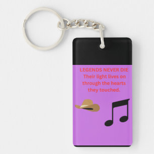 LEGENDS NEVER DIE KEY RING