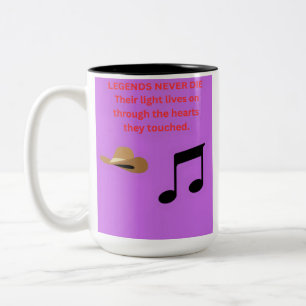 LEGENDS NEVER DIE Two-Tone COFFEE MUG