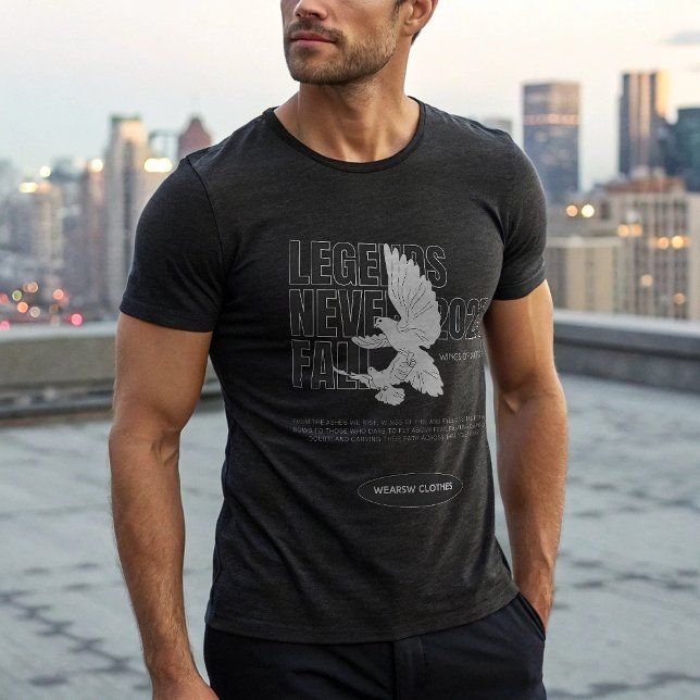 LEGENDS NEVER FALL Eagle T-Shirt – Savage Motivati Tri-Blend Shirt (Creator Uploaded)