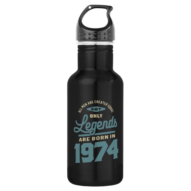 Legends Since 1974 Birthday Gift 532 Ml Water Bottle (Front)