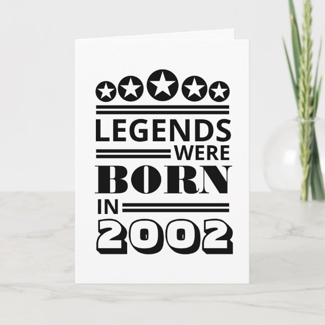 Legends Were Born Card (Front)