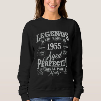Legends Were Born In 1955 Year Of Birth Birthday Sweatshirt