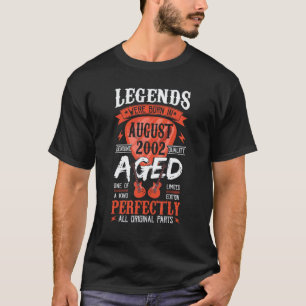 Legends Were Born In August 2002  Guitar Pick Guit T-Shirt