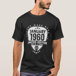 Legends Were Born In January 1960 - Guitar T-Shirt