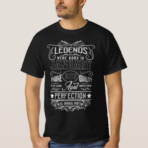 Legends Were Born In January 1976 All Original Par T-Shirt