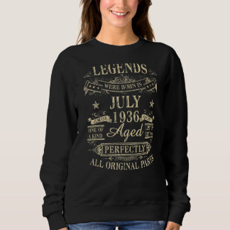 Legends Were Born In July 1936 86th Birthday Sweatshirt
