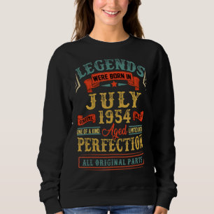 Legends Were Born In July 1954 68th Birthday 68 Ye Sweatshirt