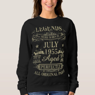 Legends Were Born In July 1955 67th Birthday Sweatshirt