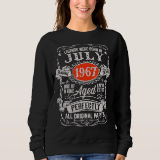 Legends Were Born In July 1967 55th Birthday 55 Ye Sweatshirt