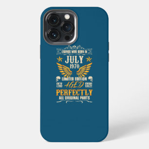 Legends Were Born in July 1970 Rocker Biker 52 iPhone 13 Pro Max Case