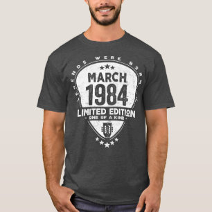 Legends Were Born In March 1984Guitar756 T-Shirt