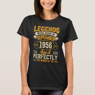 Legends Were Born In September 1956 65th Birthday T-Shirt
