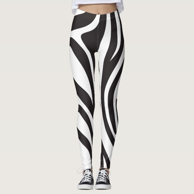 Legging African Zebra Effect.Nature and minimalist (Front)