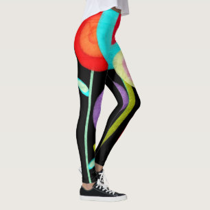 Legging - Huge Floral Black - Rupydetequila