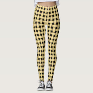 Legging pants woven stripes.