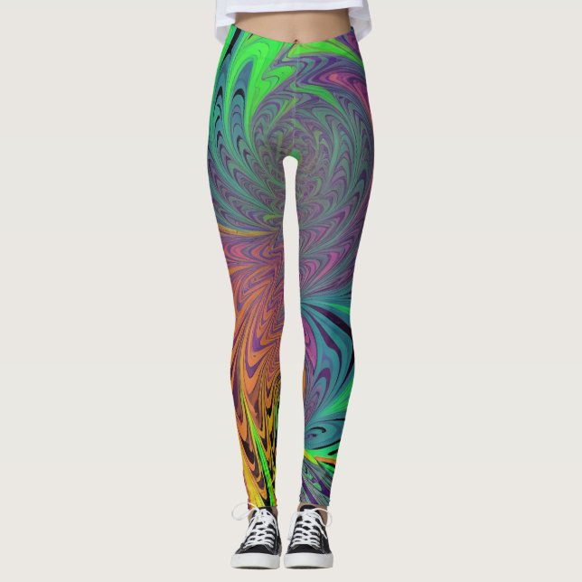 Legging Psicodélico - Diseño Vibrante y Creativo (Front)