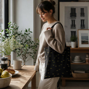 Legging Yellow Cat Eyes in the Dark Crossbody Bag