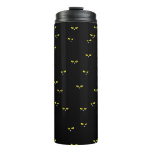 Legging Yellow Cat Eyes in the Drak Thermal Tumbler