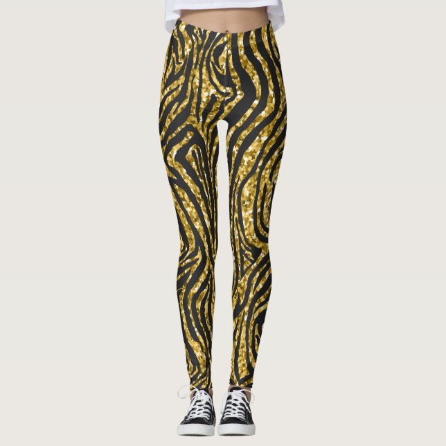 Legging Zebra, Animal Legging for Women (Front)