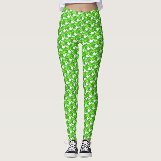 Leggings - 3D Green Ivy Vines (Front)