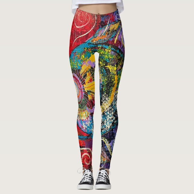 Leggings Abstract Art (Front)