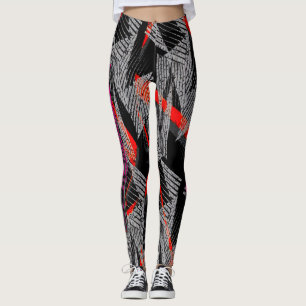 leggings abstract   modern sporty style