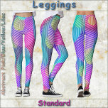 LEGGINGS - Abstract Pink/Blue/Yellow/Lilac<br><div class="desc">An abstract pink, blue, yellow and Lilac image is featured on these colourful Leggings. Available in five women's sizes (XS, S, M, L, XL). See "About This Product" description below for general sizing and product info, The abstract image covers the entire pair of leggings by default. ►It can be adjusted...</div>