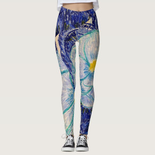 Leggings Blue Camelia