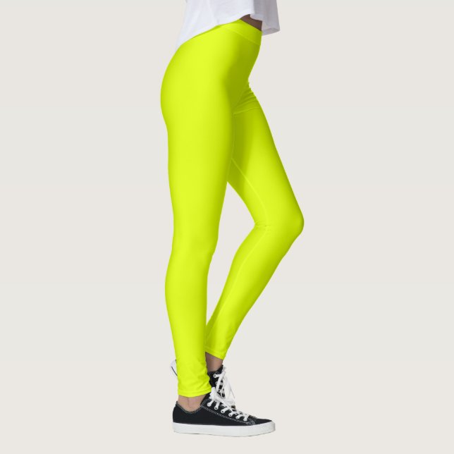Leggings Buddy Solid Colours Chartreuse Yellow (Right)