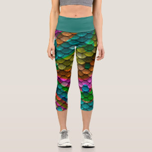 Leggings Capri capri taille haute sirène
