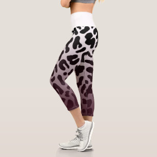 Leggings Capri High Waisted Capris leopard