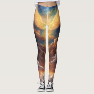 "Leggings Celestiales: Seres de Luz y Nubes" Leggings