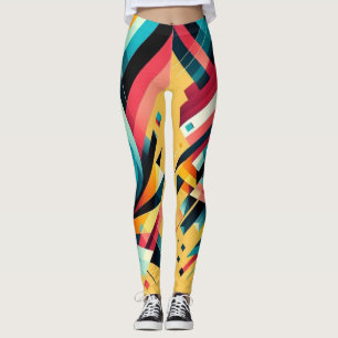 Leggings - Colourful Geometric Design