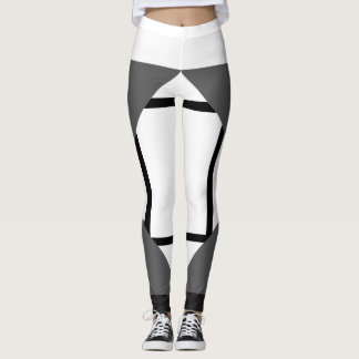 Leggings Composition I Lozenges with 4 lines