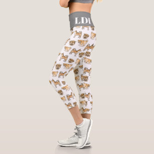 leggings custom name & initials Icelandic sheepdog
