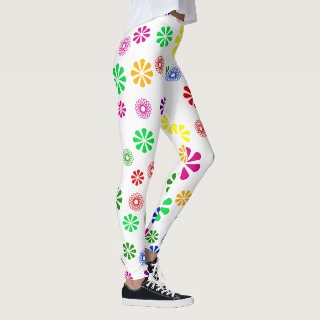 Leggings/Flowers and Spirals Leggings (Right)
