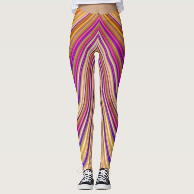 Leggings ~ glossy yellow orange ~ Original (Front)