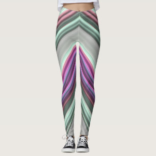 Leggings ~ green pink purple ~ Original