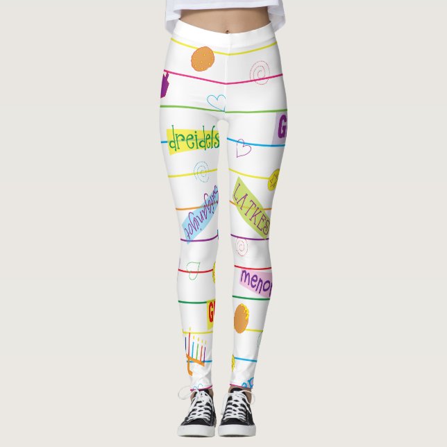 Leggings Hanukkah Design (Front)