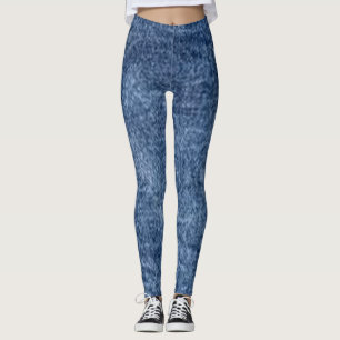 leggings jeans blue florat modern black chic