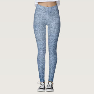 leggings jeans blue florat modern black chic