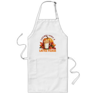 Leggings, Leaves & Lattes Please – Fall Aesthetic Long Apron