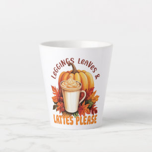 Leggings. Leaves & Lattes Please Latte Mug